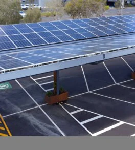 Commercial rooftop solar panel installation by No Sweat Solar in Dubai